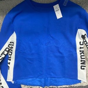 Justice crop sweat shirt